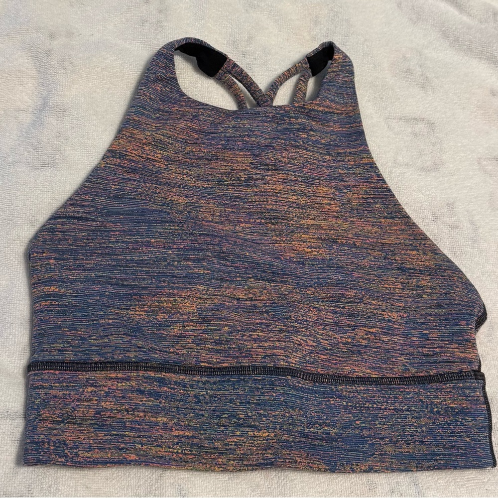 Lululemon Multicolor Long Line Sports Bra